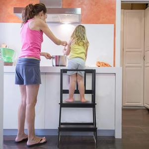 Bamboo Learning Tower for Toddlers Kids Step <strong>Stool</strong> <strong>Kitchen</strong> <strong>Helper</strong> <strong>Stool</strong> for Kids - Product Image 5