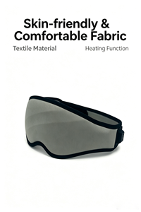 Masseur oculaire chauffant et rafraîchissant, rechargeable, doux et respirant, design portable, soulage la fatigue oculaire - Product Image 3