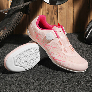 <span class=keywords><strong>Zapatillas</strong></span> de <span class=keywords><strong>Ciclismo</strong></span> <span class=keywords><strong>MTB</strong></span> para <span class=keywords><strong>Mujer</strong></span>, Color Rosa, Suela Dura, Transpirables, Antideslizantes, con Bloqueo, para <span class=keywords><strong>Ciclismo</strong></span> al Aire Libre - Product Image 3
