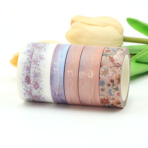 <span class=keywords><strong>Cinta</strong></span> Decorativa <span class=keywords><strong>Washi</strong></span> Dorada de 15mm*10m al por Mayor, en Existencia, para el Día de San Valentín, con Forma de Corazón y Rosa, para Envolver Regalos - Product Image 3