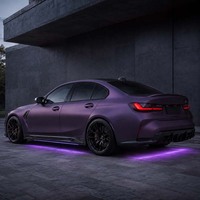Film de protection de peinture automobile ultra mat violet foncé, base TPU, couleur stable, film de protection pour voiture