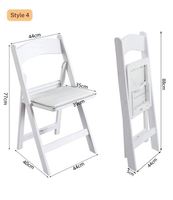 Chaise pliante durable de nouvelle conception, universelle pour l'intérieur et l'extérieur, jardin, mariage, cour, chaise en plastique pour hôtel