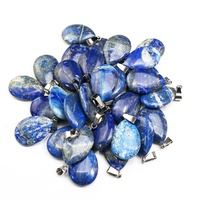 Naturel Lapis Lazuli Larme Pendentif Cristal Goutte D'eau Charme Énergie De Guérison Chakra Équilibre Fabrication De Bijoux En Gros En Vrac