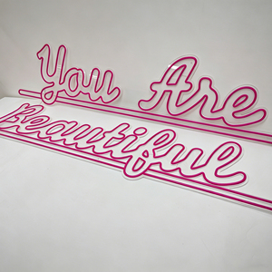 ป้ายไฟนีออนคริสตัลแบบกำหนดเอง สีฟ้า/เขียว  รูปทรงสี่เหลี่ยมผืนผ้า กันน้ำ IP67 สำหรับตกแต่งผนังงานปาร์ตี้ รับผลิตตามสั่ง ขายส่งจำนวนมาก - Product Image 2