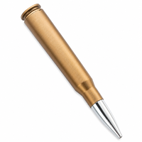 Pulpen Retro Kreatif Bentuk Peluru 0.5mm Tinta Berbasis Minyak dengan Logo untuk Alat Tulis Pelajar, Hadiah Promosi