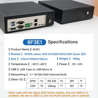 Jetson kotak AI komputer tanam industri AGX Orin 64G Orin64-8F3E1 berkendara cerdas PC