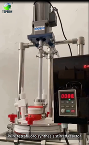 Le fournisseur de confiance propose un moteur de réacteurs d'agitation cylindrique à double couche en PTFE à haute productivité et économie d'énergie pour chauffer le bain-marie - Product Image 4