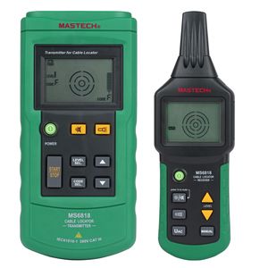 เครื่องติดตามสายเคเบิล Mastech MS6818 พร้อมตัวส่งและตัวรับสัญญาณหลายความถี่ สำหรับตรวจสอบสายเคเบิลที่ฝังใต้ดิน - Product Image 1