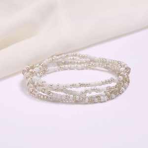 Chaînes de ventre à Double perle de bohème, bijoux de corps élastiques d'été Sexy, Bikini de plage, chaîne de taille, breloques Vintage - Product Image 3