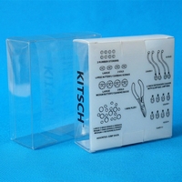 Boîte en PVC transparente imprimée sur mesure, emballage en plastique PET recyclable pour cosmétiques, motif rectangulaire