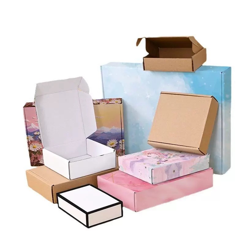 Custom Paper Box Packaging Printing Services Cardboard Box Shipping Corrugated Mailer Gift Boxes for Gift Sets Small Business