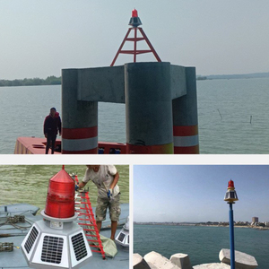 Feux d'obstruction aérienne à LED solaires, <span class=keywords><strong>balise</strong></span> de navigation, bouée, signal clignotant, lanterne marine, lampes d'avertissement - Product Image 6