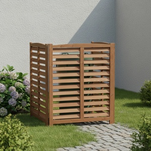 Clôture extérieure à 3 panneaux pour climatiseur, écran <span class=keywords><strong>en</strong></span> <span class=keywords><strong>bois</strong></span> <span class=keywords><strong>extérieur</strong></span> à 3 sections, clôture d'intimité <span class=keywords><strong>en</strong></span> <span class=keywords><strong>bois</strong></span> pour l'<span class=keywords><strong>extérieur</strong></span>, 32 po L x 38 po H - Product Image 4