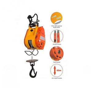 Winch Listrik Mini Portabel Allman Industry 500KG Baru 220 Volt, Alat Pengangkat Material dengan Tali Kawat untuk Restoran - Product Image 4