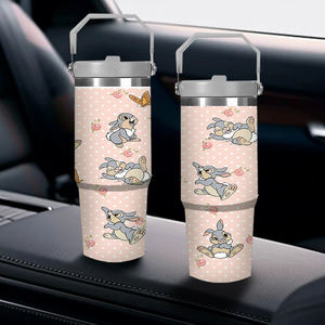 Vaso de acero inoxidable <span class=keywords><strong>Bambi</strong></span> personalizado de 30oz con impresión UV ecológica, diseño acogedor de Anime sin punta, envío rápido desde EE. UU. - Product Image 1