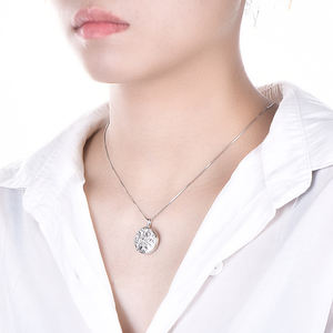 OT & ell 925 Sterling ililver amamily REE F IFE ococket uustom HOTO etetting endant Ant ecklace iift For alies - Product Image 5