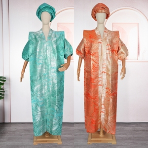 Robe Africaine Élégante en Gros pour <span class=keywords><strong>Femme</strong></span>, Robe <span class=keywords><strong>Boubou</strong></span> Musulmane Brodée, Vêtements Africains Dashiki, Tenue Ankara, Robe de Soirée - Product Image 3