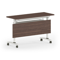 Mobilier de bureau moderne Bureau de formation pliant en bois Table de salle de conférence Bureau de direction mobile et modulaire avec roulettes