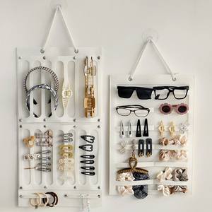 ที่เก็บของติดผนัง Cotton Road สำหรับกิ๊บติดผม แว่นตา และเครื่องประดับ แบบไม่ต้องเจาะผนัง ดีไซน์ทรงสี่เหลี่ยม - Product Image 1