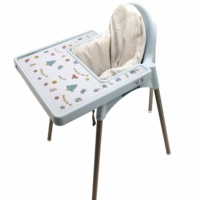 Tapis de Table en Silicone pour bébés, chaise haute, Table à manger, joyeux noël, enfants