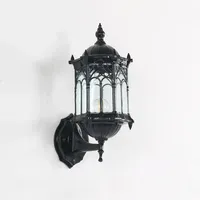 Applique murale LED rétro extérieure en aluminium, étanche et antirouille, E27, pour jardin, portail, cour, couloir, villa, balcon résidentiel