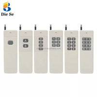 Télécommande RF sans fil 433Mhz, 4 boutons, transmetteur longue portée 3KM, universel pour ouvre-porte de garage, système d'alarme