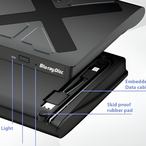 <span class=keywords><strong>Lecteur</strong></span> de disque <span class=keywords><strong>Blu</strong></span>-<span class=keywords><strong>ray</strong></span> <span class=keywords><strong>externe</strong></span> pour PC USB3.0 Type-C, graveur de BD <span class=keywords><strong>DVD</strong></span>, <span class=keywords><strong>lecteur</strong></span> <span class=keywords><strong>Blu</strong></span>-<span class=keywords><strong>ray</strong></span> portable, enregistreur de disque BD 6X pour PC Windows Mac - Product Image 4