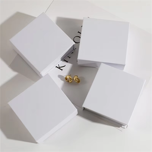 Eco-friendly Customized Luxe Discreet Magnetic Flip Jewelry <b>Boxes</b> With <b>Matching</b> Snap Button Leatherette Pouches - Product Image 2