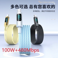 2m 100w Affichage numérique Type c Câble de charge USB 480Mbps en stock