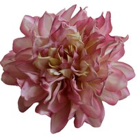 Fleur de Dahlia Vintage Artificielle en Soie de 10 cm, Faite à la Main, Imperméable, pour Décoration de Cheveux, Art Floral et Photographie, Thème Journée de la Terre
