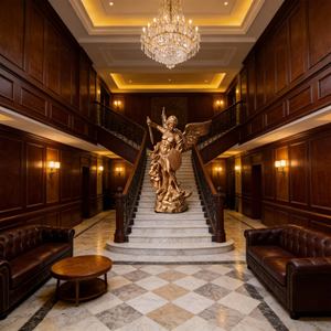 Escultura Tradicional Antigua del Arcángel Miguel, Forjada a Mano en Latón Sagrado |   Decoración con Símbolo de Protección Divina para Espacios Religiosos - Product Image 6