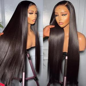 40 Inches HD Lace Frontal <b>Wigs</b> <b>Human</b> <b>Hair</b> Brazilian Full Frontal HD Lace <b>Wigs</b> Vendor, Glueless Lace Front <b>Wigs</b> for Black Women - Product Image 3