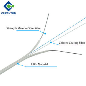 Cable de fibra óptica GJXH para interiores, cable de bajada FTTH, cable de fibra óptica FTTH de 1, 2, 4, 6, 8, 12 núcleos, cable de bajada GJXH en oferta, precio de fábrica - Product Image 6