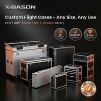 Valise de transport portable personnalisable X-BASON avec matériau EVA imperméable, antichoc et durable, valise de rangement en aluminium
