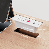 Einbau-Steckdosen leiste mit USB-Unterputz-Steckdose Eingebauter Desktop für Konferenz schrank für Küchen schubladen
