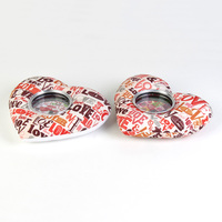 Produits uniques de Chine Amour Mignon Cadeau Valentine Horloge en peluche pour la décoration de la maison Décoration murale en métal Horloge