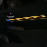 Éclairage d'ambiance intérieur de voiture TMPRO 64 couleurs, garniture noire piano pour Honda Fit 2021-2025, bande lumineuse LED cachée, lampe de décoration