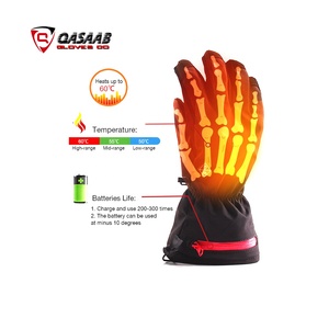 Noir meilleure qualité personnalisé chaud-mains en gros hiver imperméable-batterie portable-gants de moufles de ski chauffantes rechargeables - Product Image 3