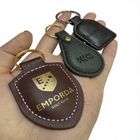 Porte-clés NFC en PU de haute qualité, programmable, RFID, avec logo personnalisé, étanche, durable, léger, carte de membre, carte de visite