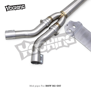 Tuyau intermédiaire en acier inoxydable OBM 304 pour BMW <span class=keywords><strong>M2</strong></span> G87 3.0T 2023 tuyaux d'échappement de course système d'échappement de voiture tuyaux de 3.5 pouces usine directe - Product Image 4