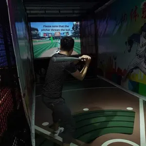 لعبة ترفيهية تفاعلية رقمية لمحاكاة البيسبول مع تجربة إسقاط ضوئي، معدات عصرية للعب وتدريب الضرب - Product Image 3