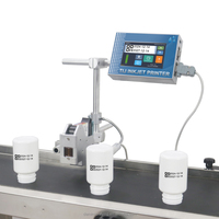 Máquina de impresión de línea de montaje T110, máquinas de aperitivos, fecha, número de lote, máquina de codificación de código de barras automática, impresora textil Digital Ce