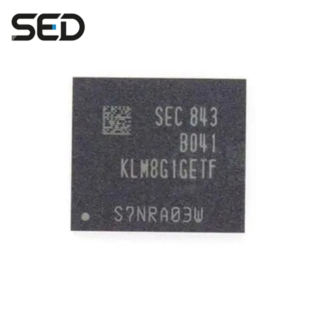STORAGE CHIP KLM8G1GETF-B041 EMMC 5.1 Flash Memory IC 8GB 153-FBGA High Speed Nand New and Original