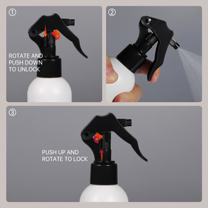 Bouteille pulvérisateur en plastique <span class=keywords><strong>rose</strong></span> personnalisée avec étiquette privée PE 120ml 150ml 240ml 300ml 360ml pour gel capillaire - Product Image 4
