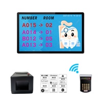 Système de gestion de file d'attente bancaire avec distributeur automatique de tickets de file d'attente sans fil Qms pour écran LED de télévision