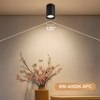Ampoules LED GU10 au design moderne 6W MR16 Spot en plastique et aluminium Options de couleur 3000K/4000K/6000K IP44 pour éclairage intérieur et extérieur