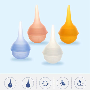 Aspirateur nasal pour bébé, réutilisable, en silicone, nettoyeur manuel, coloré, portable, en silicone souple, <span class=keywords><strong>seringue</strong></span> nasale pour bébé, nourrisson - Product Image 4