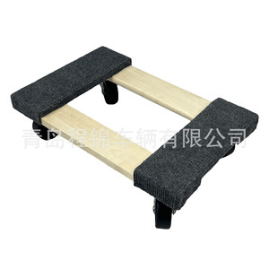 Wooden Furniture Mobile Cart 450x300x140mm Four-Wheel Industrial Handling <b>Trolley</b> With Non-Slip Pad For Moving <b>Tools</b> - Product Image 3