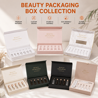 Boîte rigide personnalisée avec insert en EVA pour 10 flacons de peptides de 2 ml/3 ml, boîte d'emballage pour flacons avec impression holographique