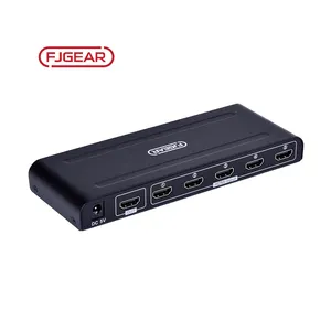 FJ-4K501 Fjgear Direct Manufacturer Plug-And-Play 3840*2160/30Hz Selector 5 Port Hdmi Video Switch 4K